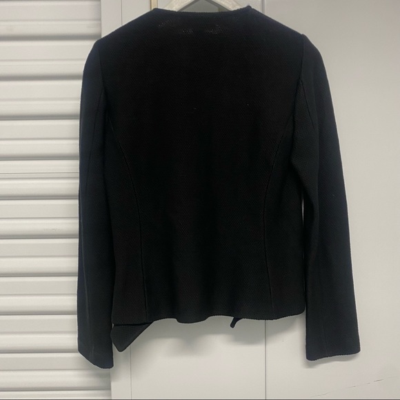 ST JOHN Black Honeycomb Wool Blend Blazer 🌵 4 - Picture 12 of 13